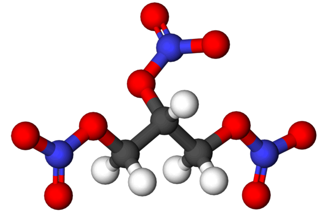 La molécule de nitroglycérine
